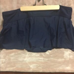 Bikini bottom with attached skirt